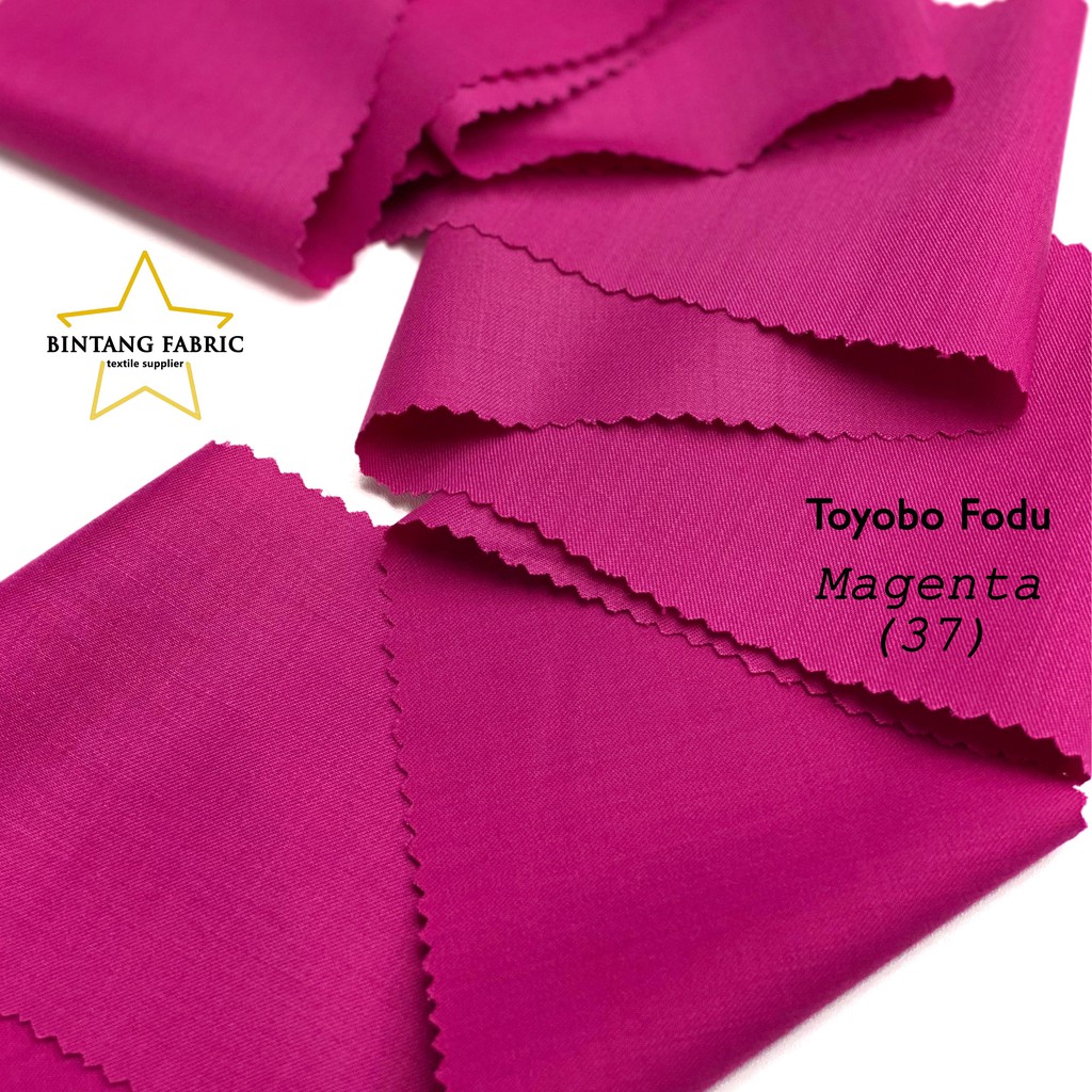 Bahan Kain Katun TOYOBO FODU 1 meter-Magenta