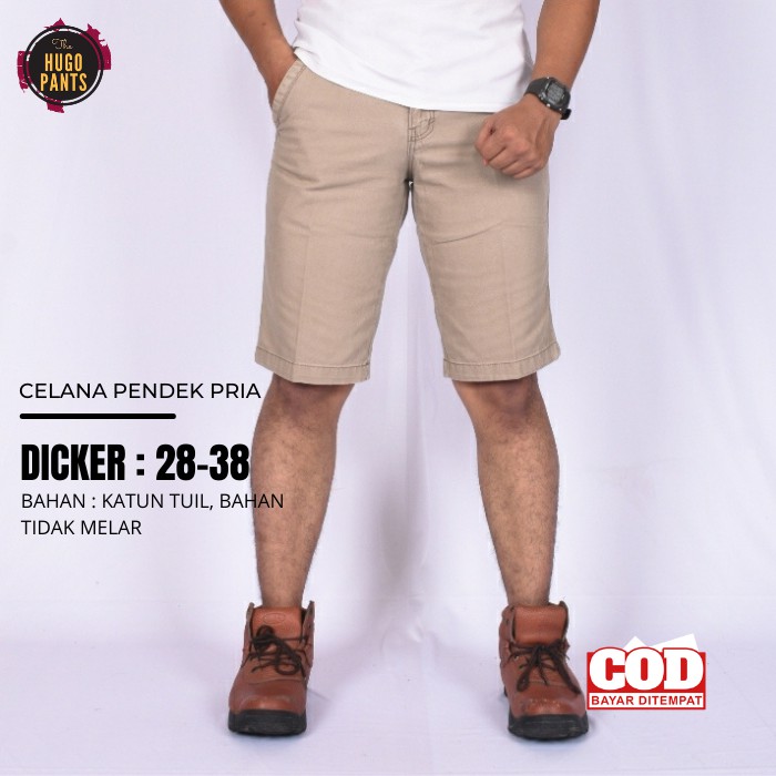 CELANA PENDEK DISTRO PRIA JUMBO BAHAN KATUN CELANA PENDEK DICKER COWOK ORIGINAL