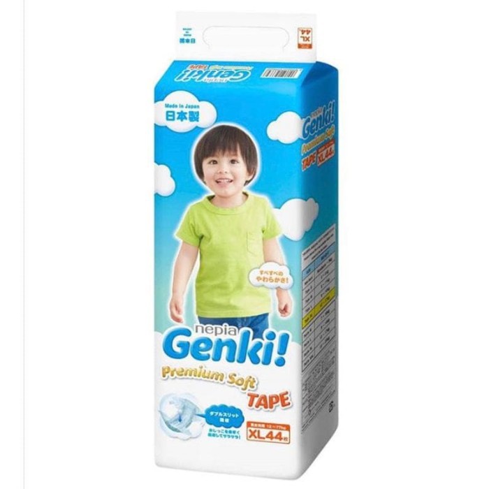 Genki Tape XL44 / Premium Soft Tape Popok Bayi