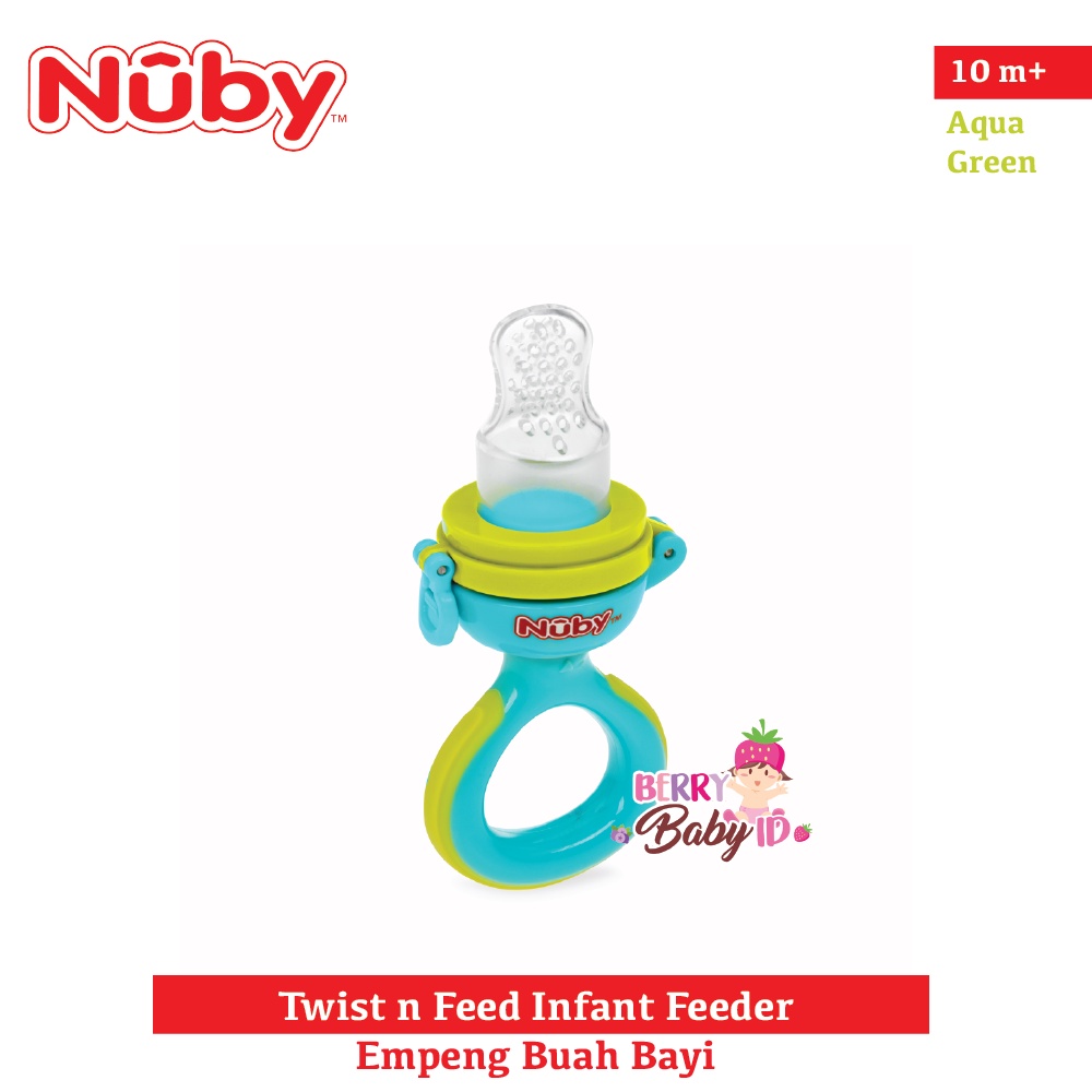 Nuby Twist n Feed Infant Feeder Fruit Feeder Empeng Buah Bayi BPA Free Berry Mart