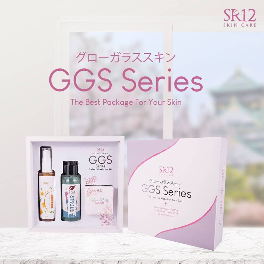 GGS SERIES SR12 GLOW GLASS SKIN GEL PAKET GLOWING BPOM MENCERAHKAN MENGHILANGKAN FLEK HITAM