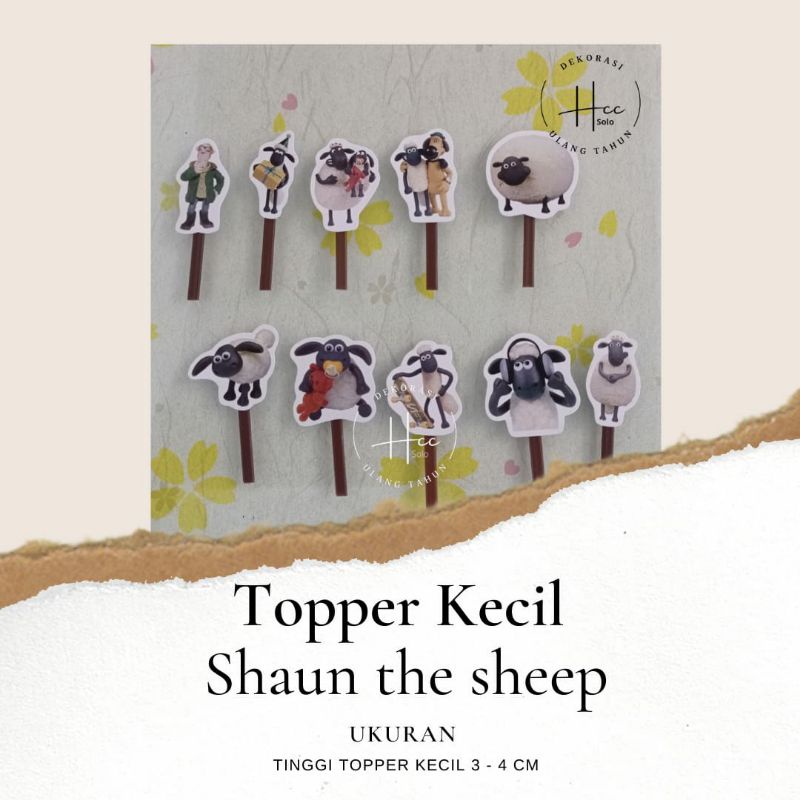 topper cupcakes shaun the sheep