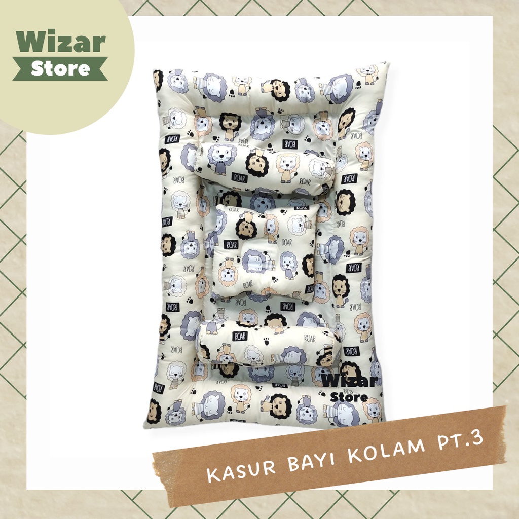 KASUR BAYI KOLAM SET GULING TANPA KELAMBU/KASUR BAYI/MATRAS BAYI/ALAS TIDUR BAYI/COD