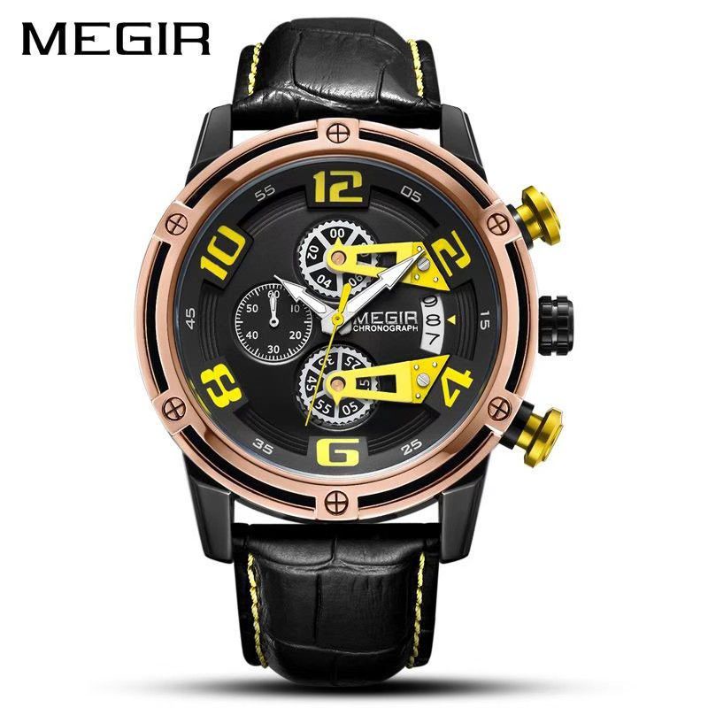 MEGIR Jam Tangan Pria Analog Chronograph