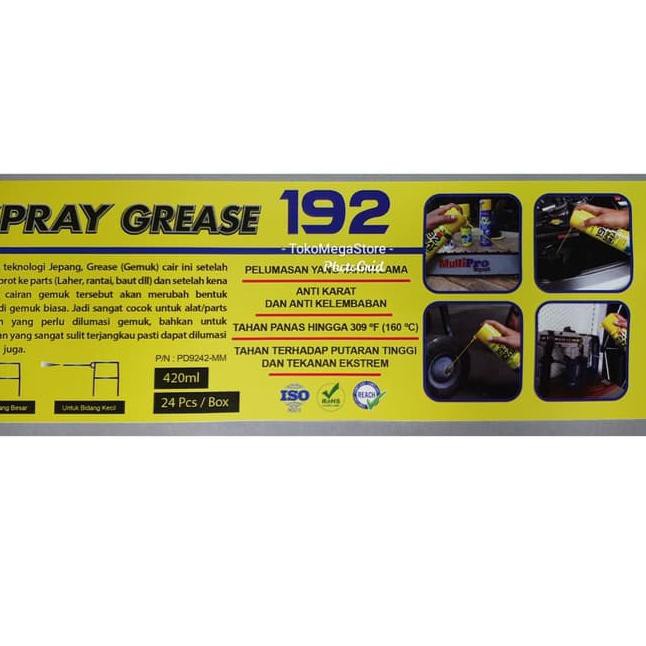 GREASE SPRAY PUFF DINO 192 GEMUK SPRAY GREASE  SEMPROT 420ml 