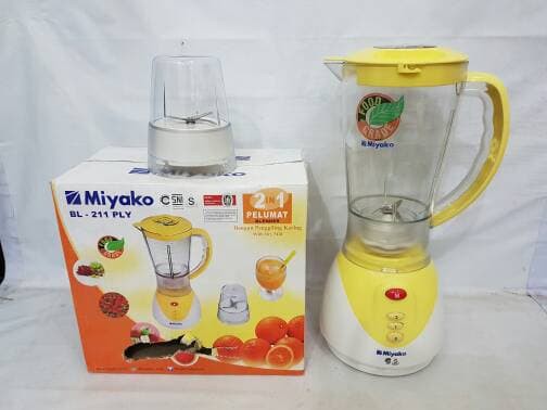 Miyako Blender Plastik Mika 1,5 Liter BL 211PLY - 211 PLY - BL211PLY 1,5L Penggiling Bumbu