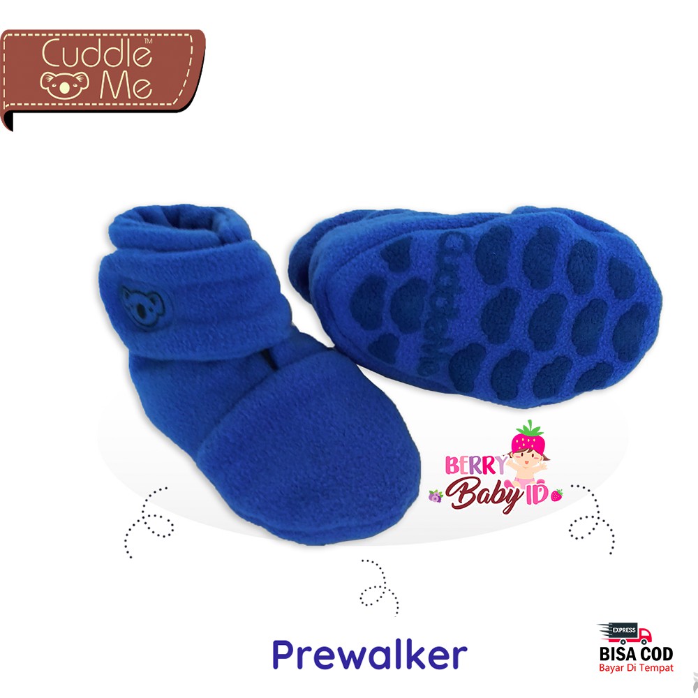 Cuddle Me Prewalker Sepatu Bayi Lucu Sol Karet Anti Licin Anti Slip CME025 Berry Mart