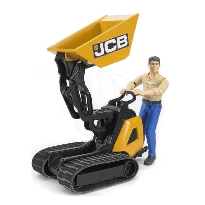 termurah Bruder 62004 - JCB Dumpster HTD-5 and Construction Worker. Diecast