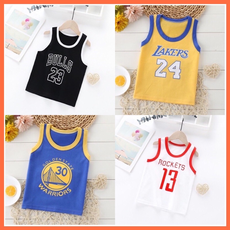 Babyglory.id✨ Baju Singlet Bola Basket Anak Cowok / Kaos Singlet Anak / Baju Olahraga Anak