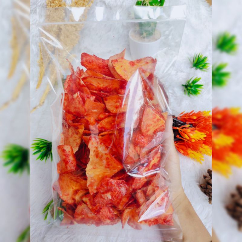 

[Snack] Keripik Singkong Sambalado Pedas Manis 250gr