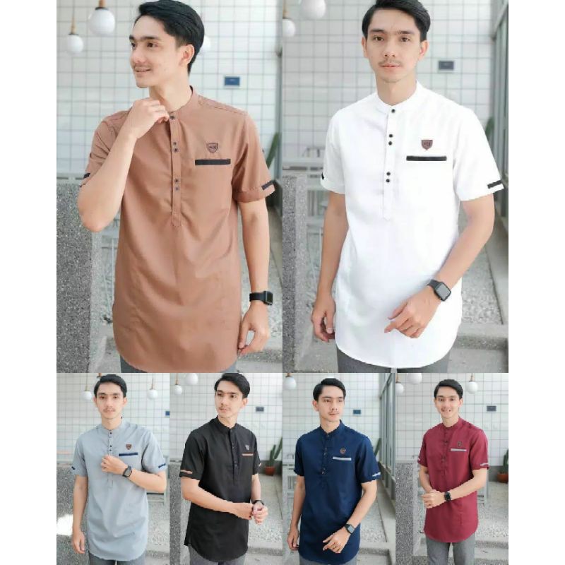 Baju koko Jasko lengan pendek katun star