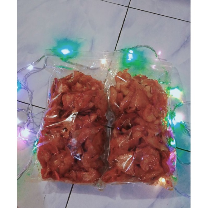 

[READY]keripik singkong lengket pedas manis,500gr- balado