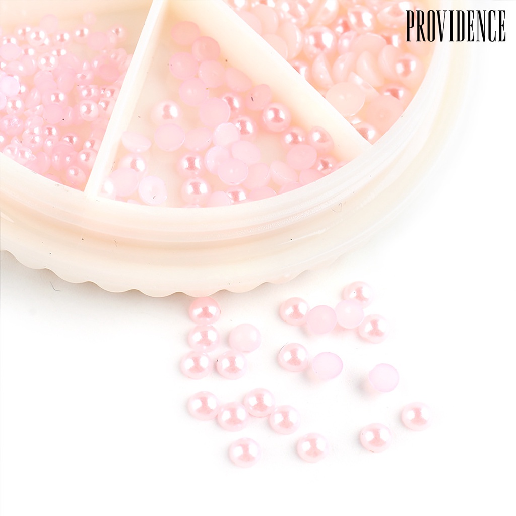 Providence Multicolor Half Round 3D Imitation Faux Pearl DIY Nail Art Decals Manicure Decor