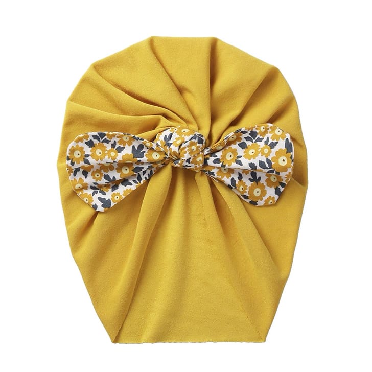 (pimenova) Turban Anak Bayi Pita Polos 0-3 tahun  Bandana Bayi Perempuan - Ciput Bayi lucu-Yellow
