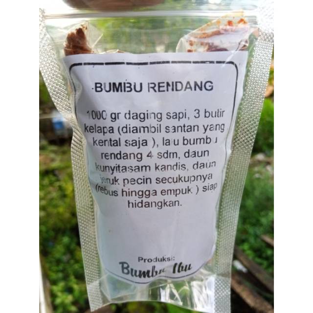 

Bumbu kering rendang 100 gr lebih praktis dan ekonomis