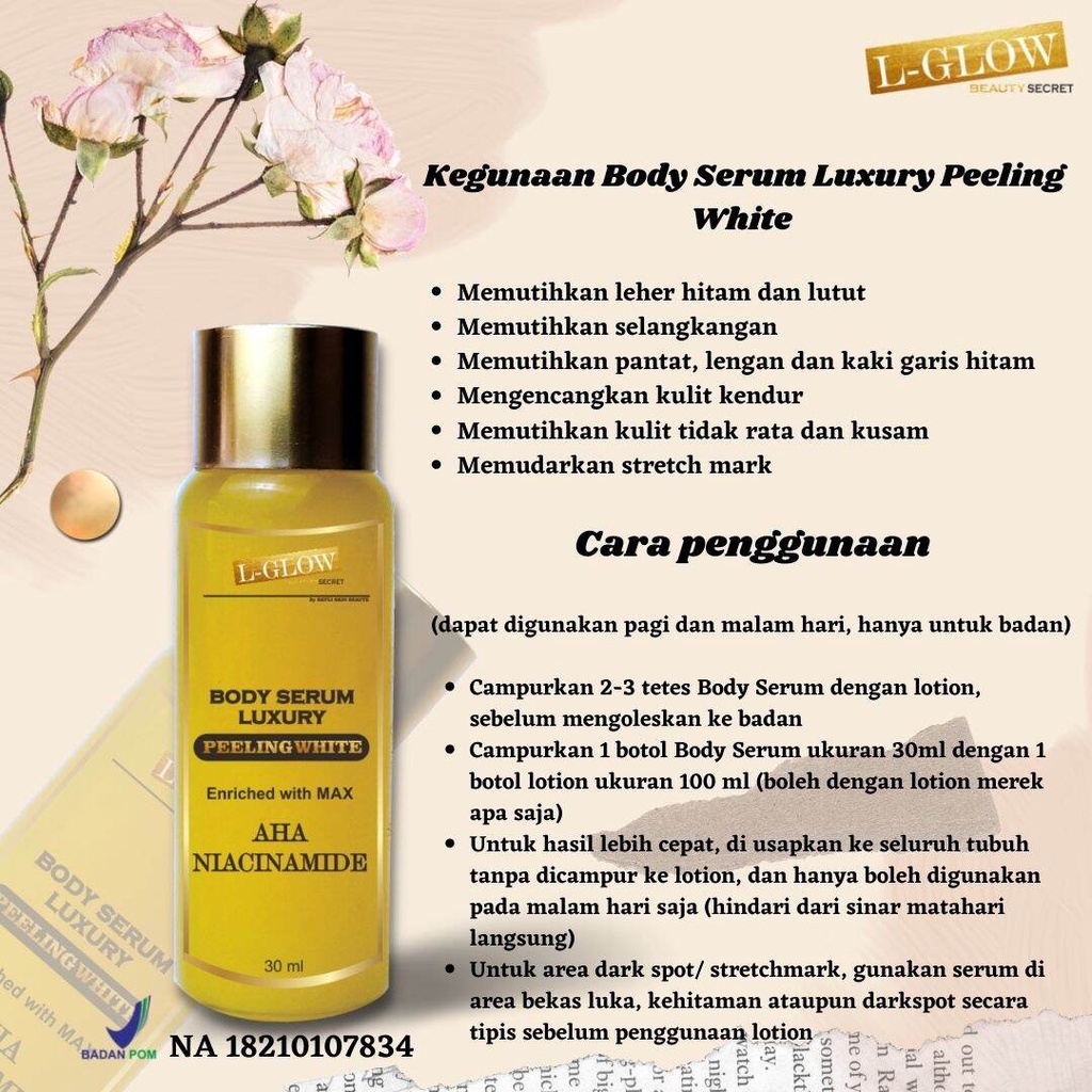 LGLOW BODY SERUM LUXURY PEELING