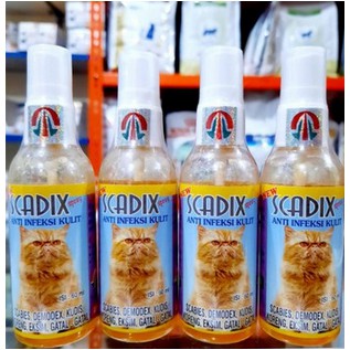 SCADIX SPRAY CAT 60ml / obat jamur semprot / scabies / gudig / kucing