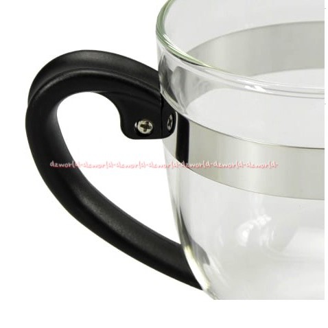 Delicia Mugs Gelas Kaca Isi 2 Pcs Kapasitas 270ml dengan Gagang Ergonomis