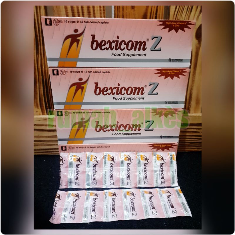 BEXICOM Z ISI 100 / BEXICOM Z SUPLEMEN MAKANAN / MULTIVITAMIN DAN ZINC 100 KAPLET