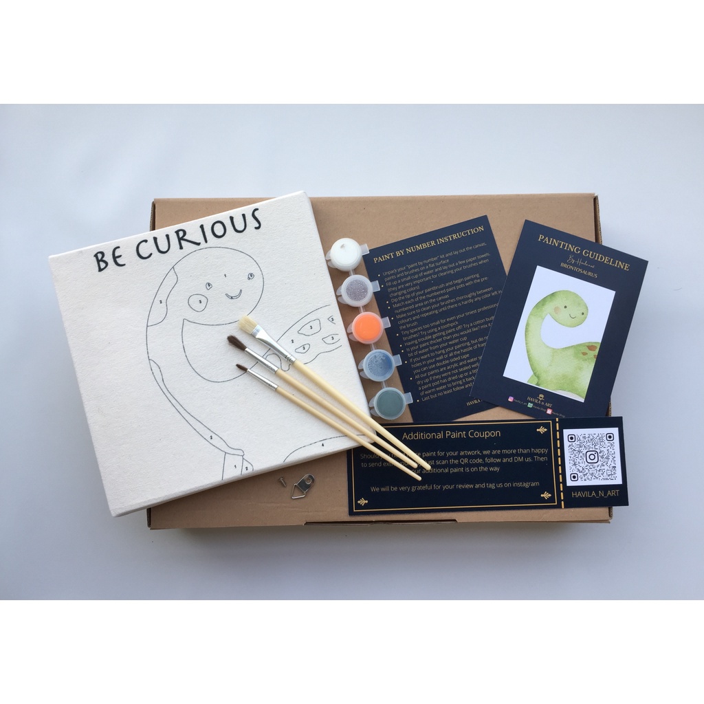 

Brontosaurus / Painting by number / Painting kit