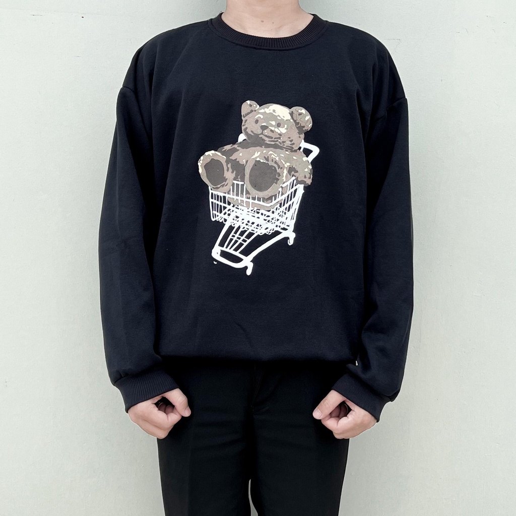 TROLLY BEAR SWEATER OVERSIZE PRIA SWITER CREWNECK