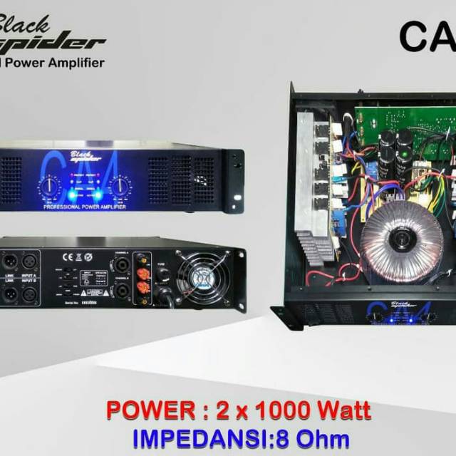 POWER AMPLIFIER BLACK SPIDER CA-4