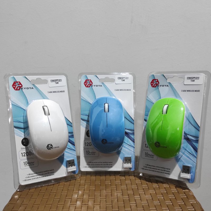 Mouse wireless EYOTA M166 2.4Ghz Wireless Mouse Komputer