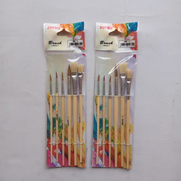 

Produk Terbaru Kuas Lukis Set / Brush Br-1 Joyko Isi 6