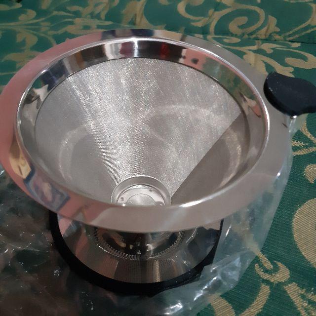 Toso Kona Dripper Stainless 02 V60-ts02 Cone Double Mesh Saringan Kopi
