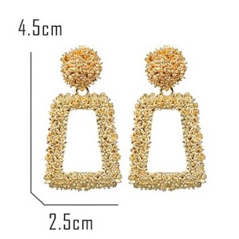 OSM - F534 Anting Ala Korea / Anting Panjang / Anting Paduan Trapesium Anting / Aksesoris Fashion-5
