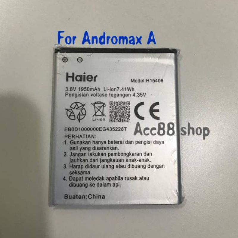 Baterai Batre Battery 100% Original Andromax A H15408  A16C3H