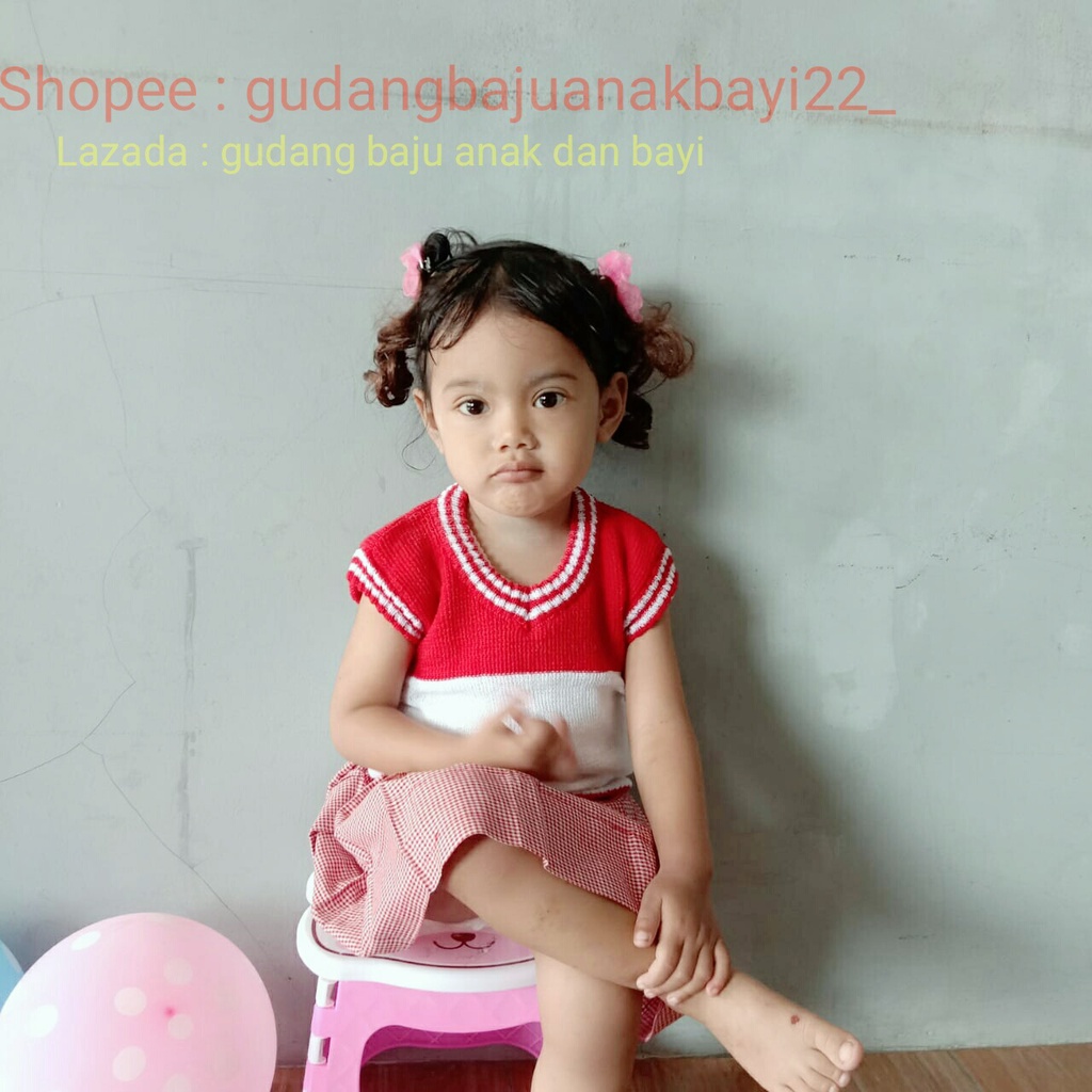 Rompi Rajut Anak Terbaru Spesial Hari Kemerdekaan / Rompi Anak HUT RI / Rompi Anak Kemerdekaan / Pakaian Merah Putih / Baju Merah Putih / Fashion Merah Putih /  Rompi Merah Putih / Pakaian Kemerdekaan / Baju Kemerdekaan / Pakaian Kemerdekaan