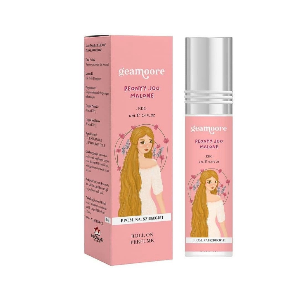 Geamoore Parfum Roll 6 ml 5 ml 30 ml Geamoore Geamore Inspired Perfume Pewangi badan Wewangian Roll on BPOM Original