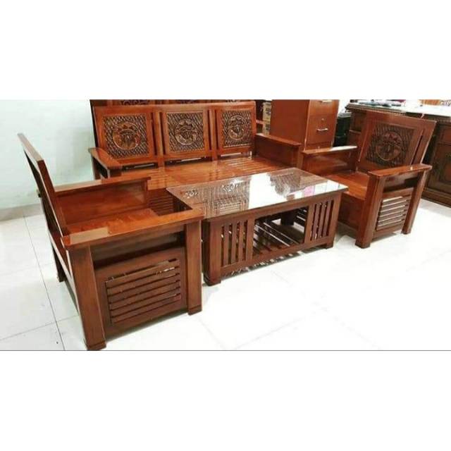 Set meja kursi tamu mebel meubel furnitur jepara minimalis murah modern tren terkini terbaru