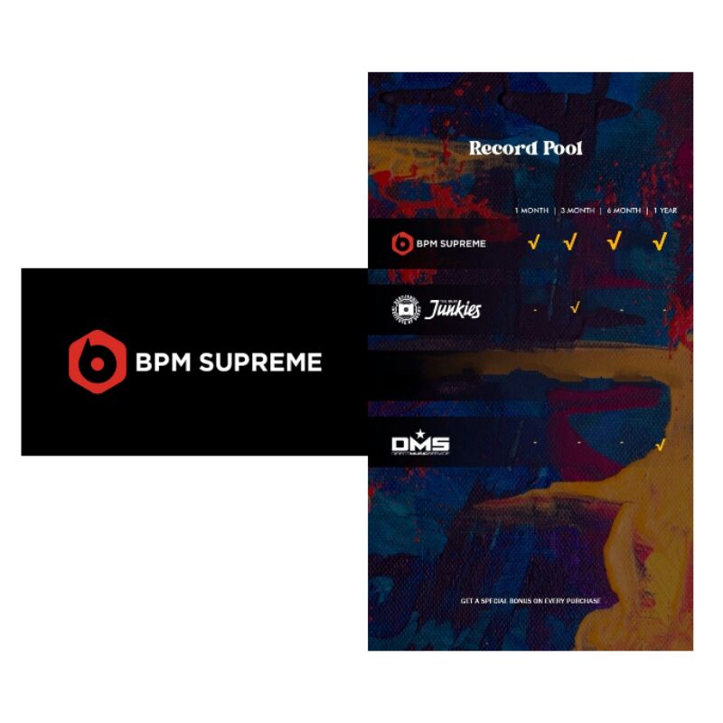 Jual AKUN RECORD POOL DJ BPM SUPREME (3 BULAN) Shopee Indonesia
