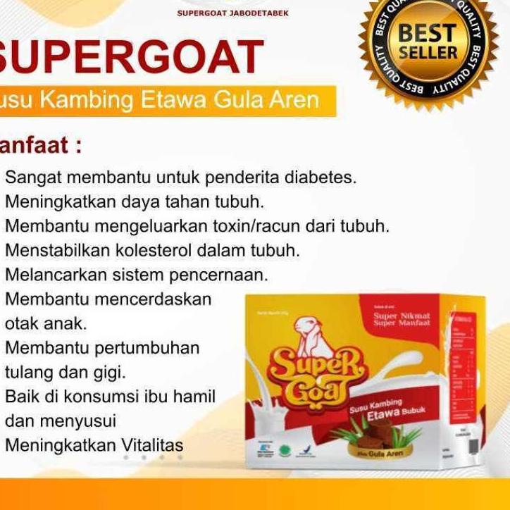 

✔ SUPERGOAT / Super Goat Plus Gula Aren - Susu Kambing Etawa Baru