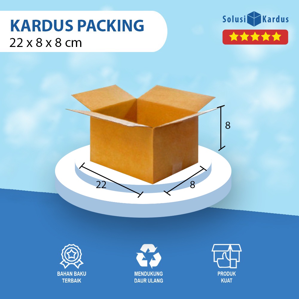 

Box | Dus | Kotak | Kemasan Packing | Karton | Kardus Polos 22x8x8