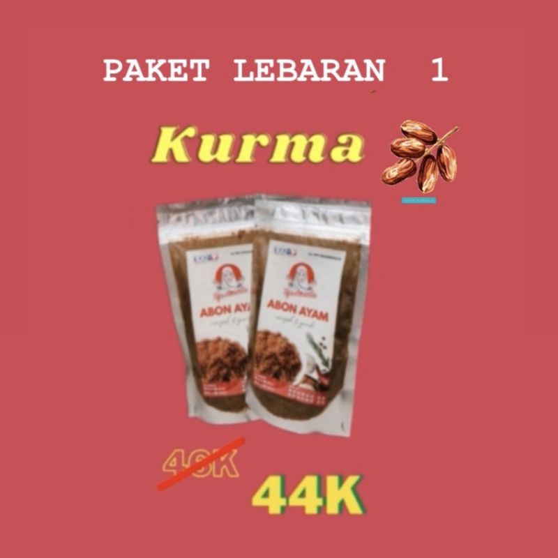 

[PAKET LEBARAN KURMA] 2 PCS ABON AYAM