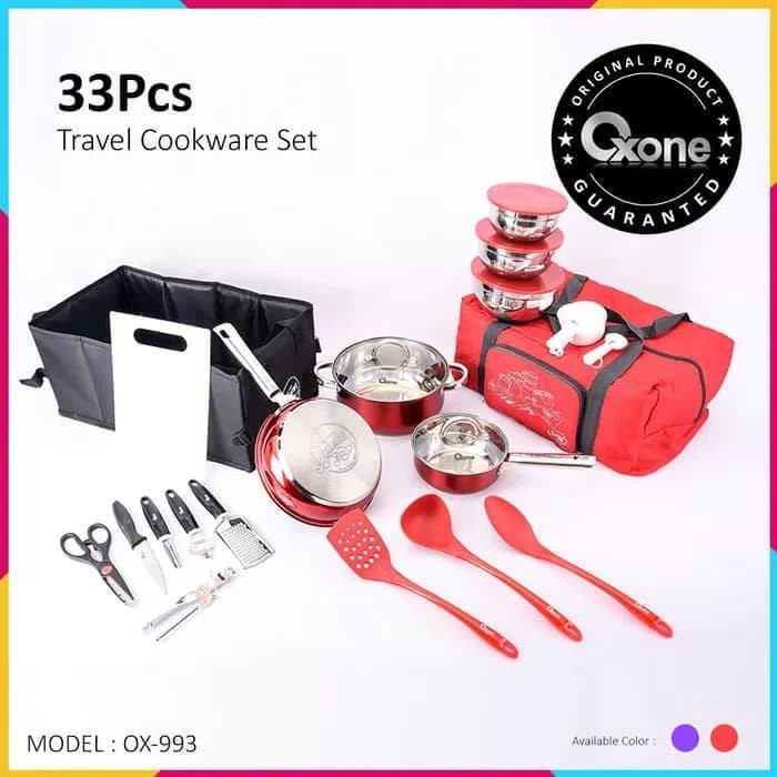 OXONE panci set 33pc travel cookware OX 993  peralatan masak OX993