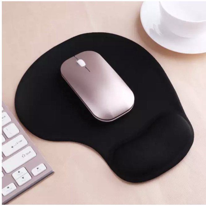 Mousepad Bantal Pergelangan Anti Slip Mousepad Gel Alas Tatakan Mouse - navy