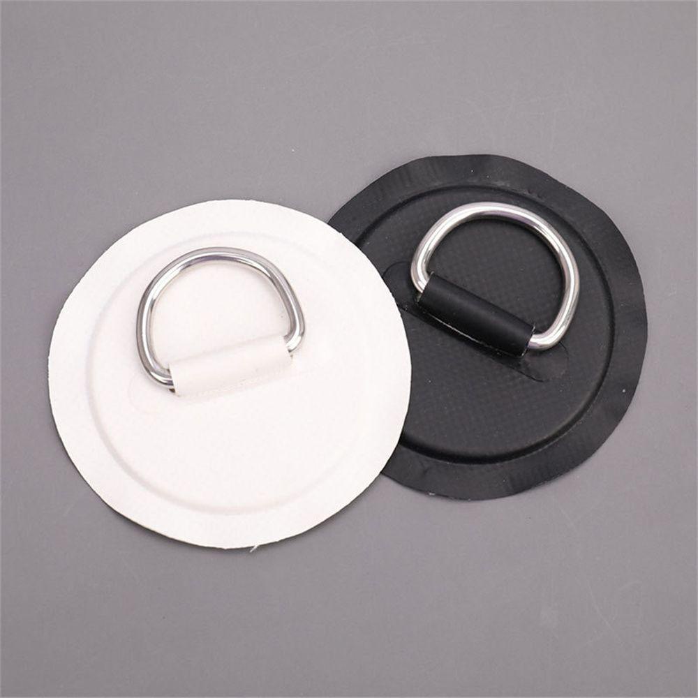 Lanfy Patch Perahu Papan Surfing 8mm Kayak Aksesoris Stainless Steel Dinghy Patch Fixed Buckle Round Ring Pad