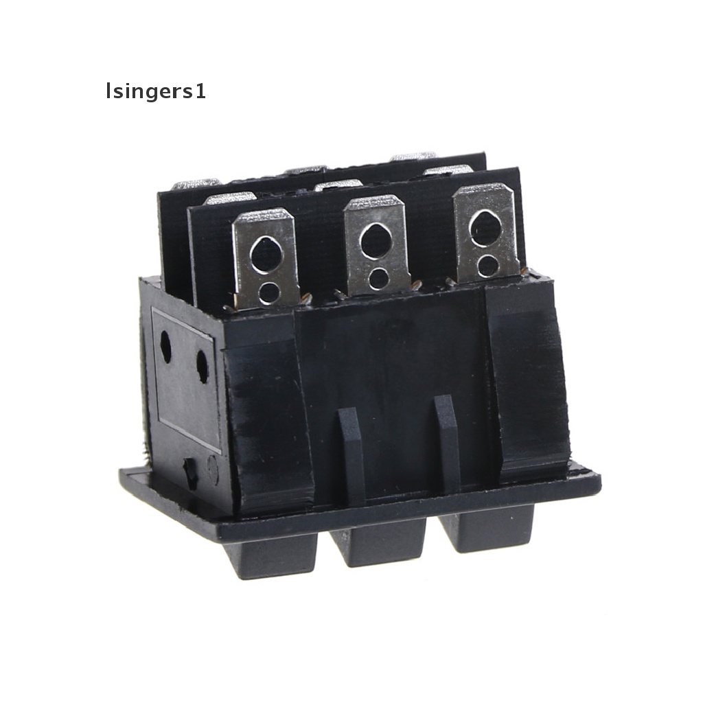 (lsingers1) Kcd3 34x40 Saklar Rocker Switch 9 Pin 2 Posisi Warna Hitam