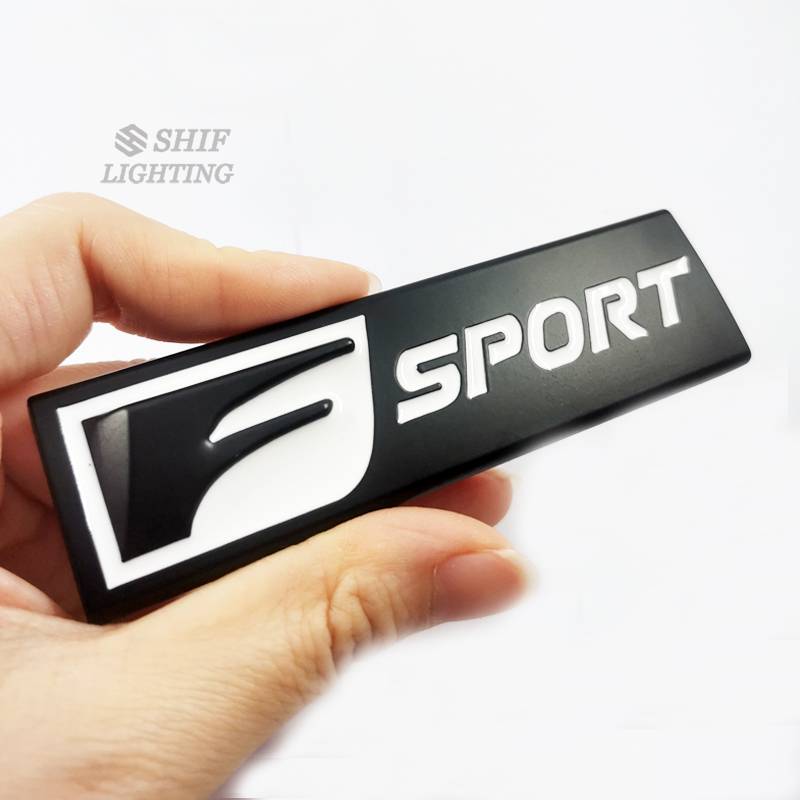 1pc Stiker Emblem Logo F Sport Bahan Metal Untuk Mobil Lexus