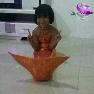  Baju  putri  duyung  kostum mermaid pakaian anak ekor 