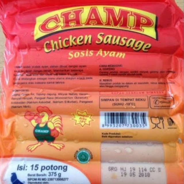 

Champ Sosis Ayam 375 Gram