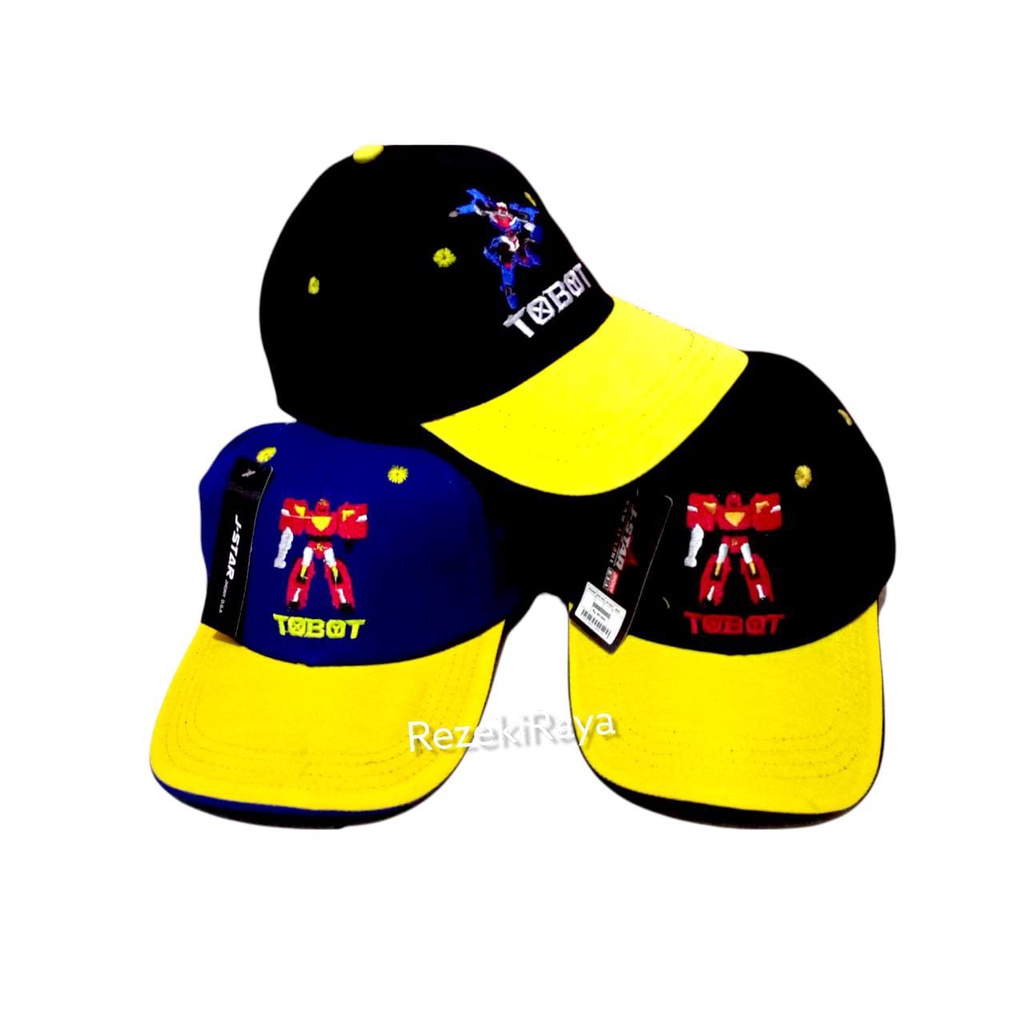 Topi Baseball Anak Laki Laki Topi Karakter TOBOT Topi Bordir Kartun