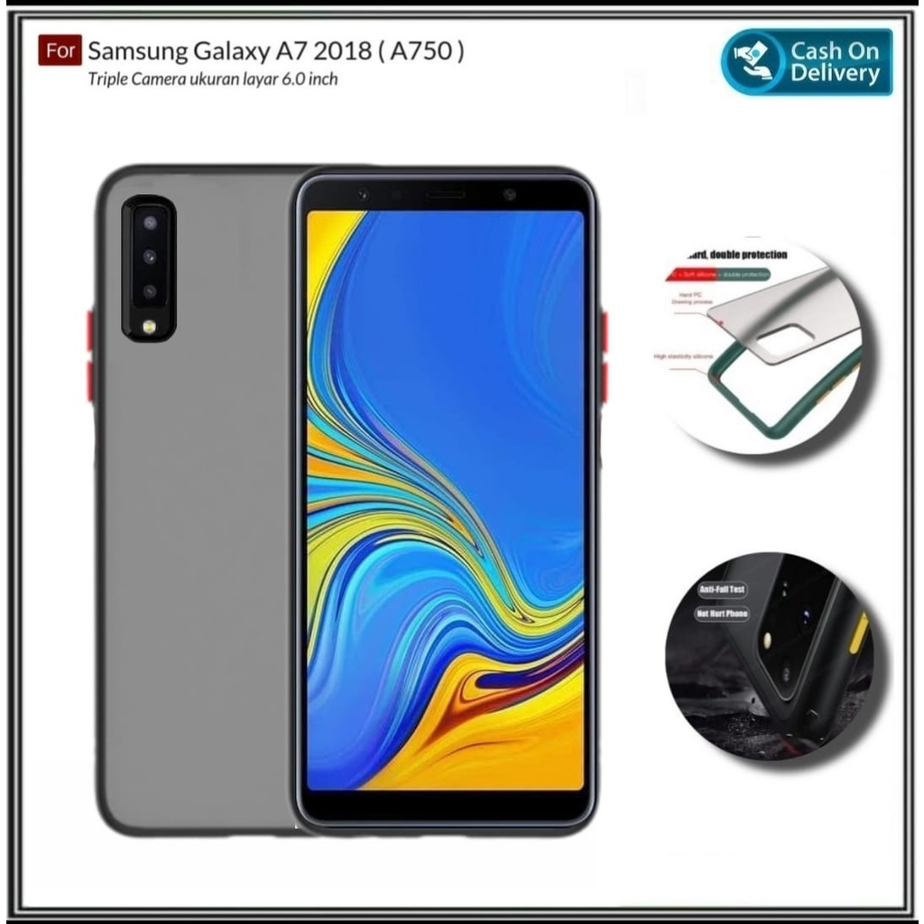 Riyanali_Shop Case Dove Samsung A7 2018 / S7 / S7 Flat / S7 Edge Hybrid Transparent Premium Hardcase