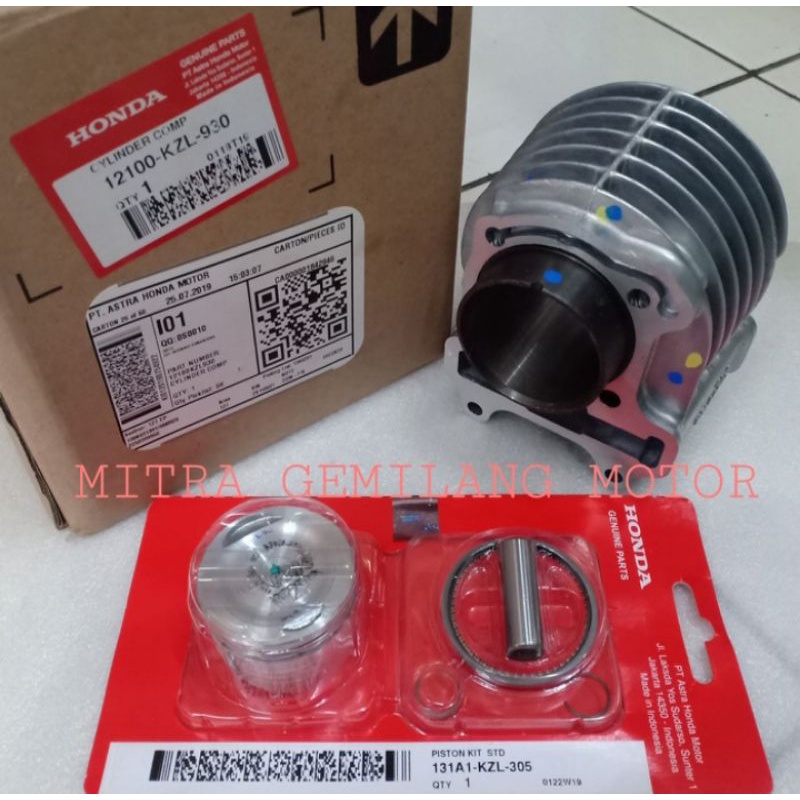 Blok seher beat fi 2012 2013 set piston kit ORI ahm