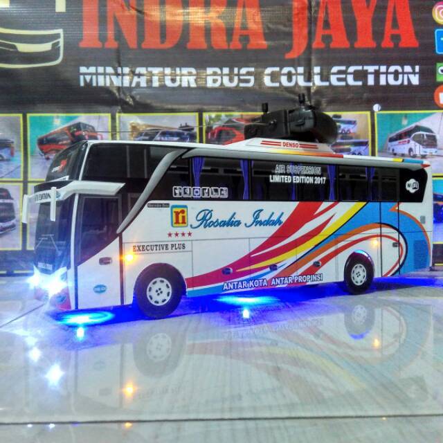 Miniatur bus rosalia indah RC