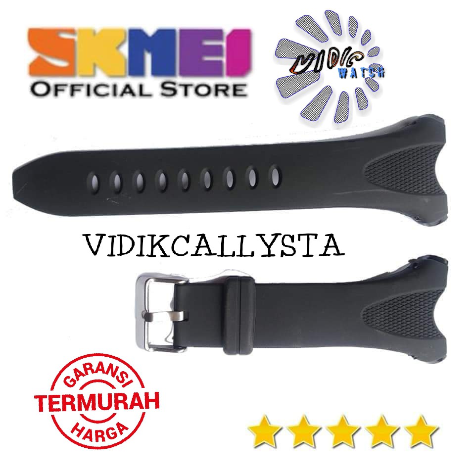 Strap tali jam tangan Skmei DG 1405 SKMEI 1405 Hitam tali skmei